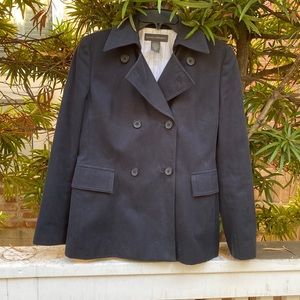 Banana Republic navy pea coat- cotton size medium